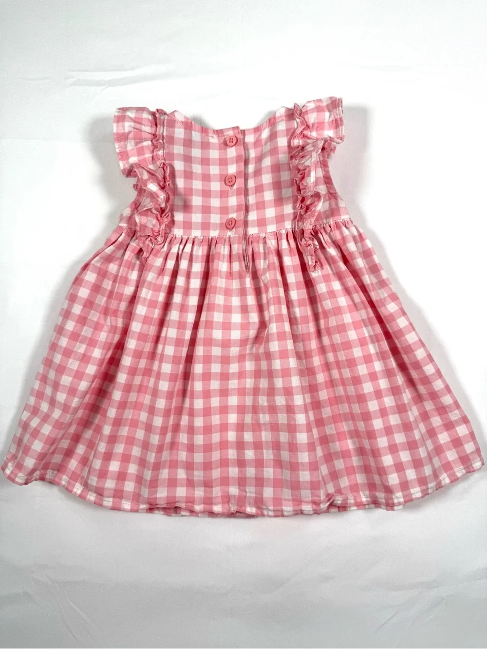 THE CHILDREN’S PLACE Girls Gingham Smocked Dress 6–9M Cottagecore Classic